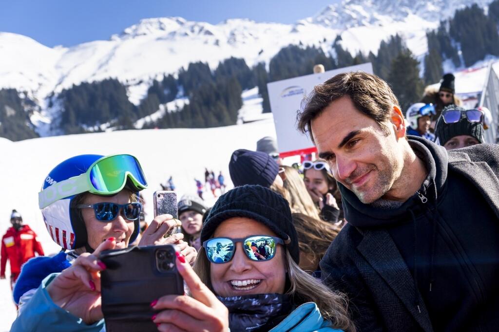 Pred rokom sa Roger Federer ukázal na pretekoch v Lenzerheide.