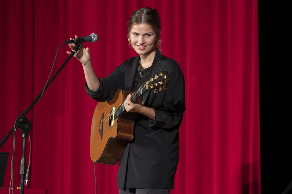 Tamara Kramar počas vystúpenia.