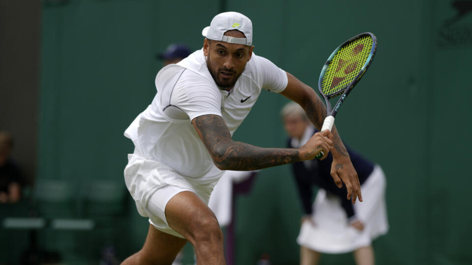 Nick Kyrgios je známy svojimi výstrelkami.