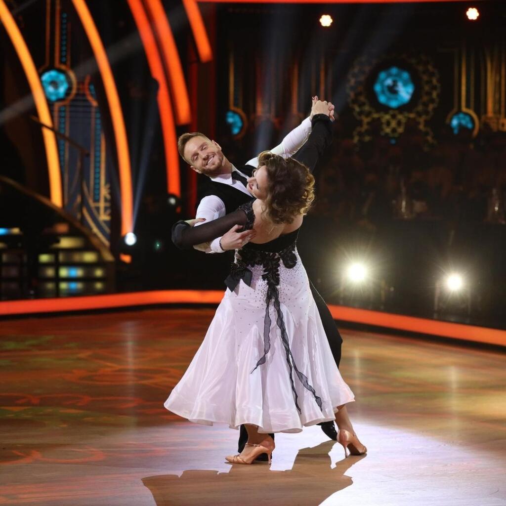 4. kolo Let's Dance. Zuzana Kubovčíková Šebová počas svojho vystúpenia.