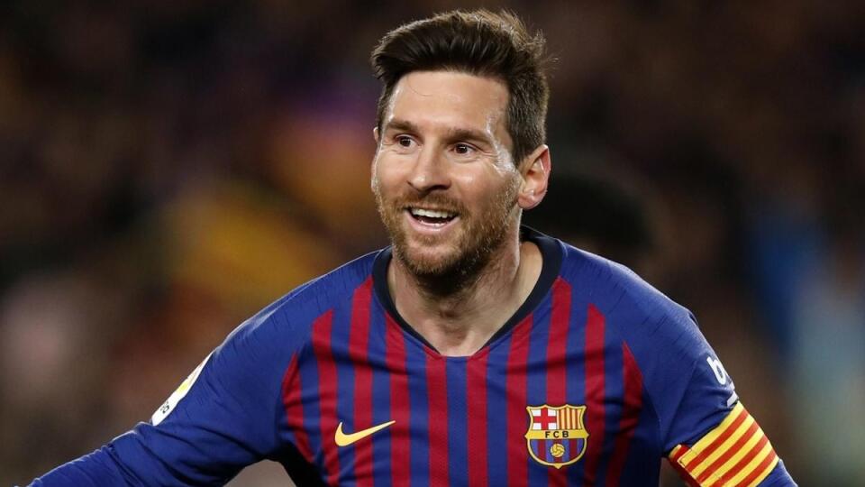 Argentínsky futbalista Lionel Messi v drese FC Barcelona.