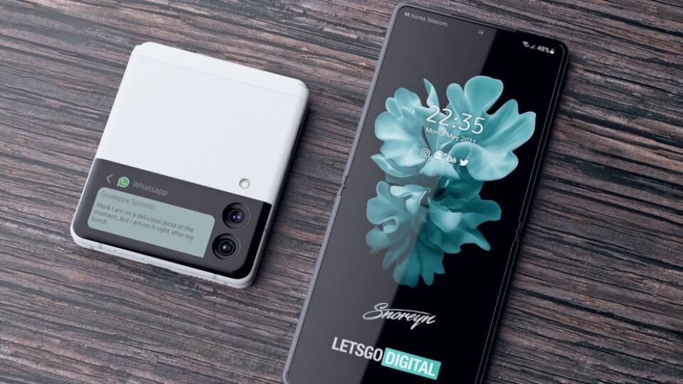 Render Samsung Galaxy Z Flip 3
