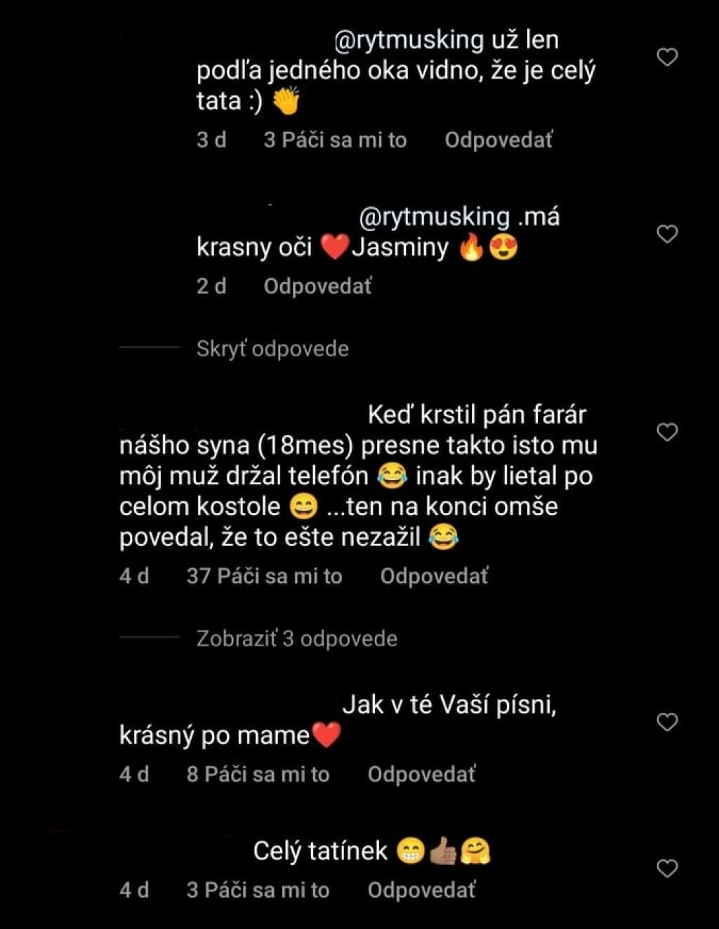 Ďalší fanúšikovia zasa majú pocit, že má Jasminine oči.