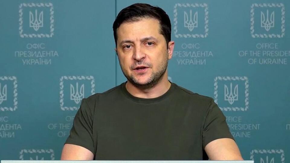 Volodymyr Zelenskyj počas okupácie ruskými vojskami adresoval Ukrajincom niekoľko príhovorov.