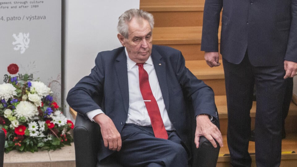 Prezident ČR Miloš Zeman pri otvorení Českého domu v Bratislave