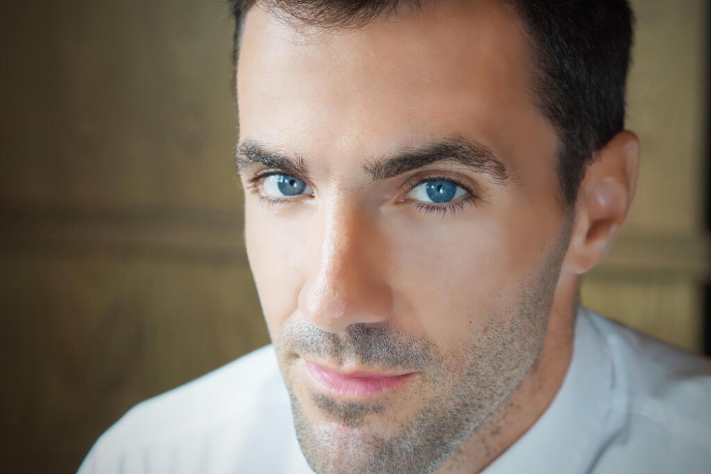 Close-up,Shot,Of,Man's,Eye.,Man,With,Blue,Eyes.