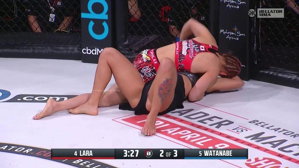 Alejandra Lara ukázala v boji viac, ako by chcela. Hlavne v oblasti rozkroku.