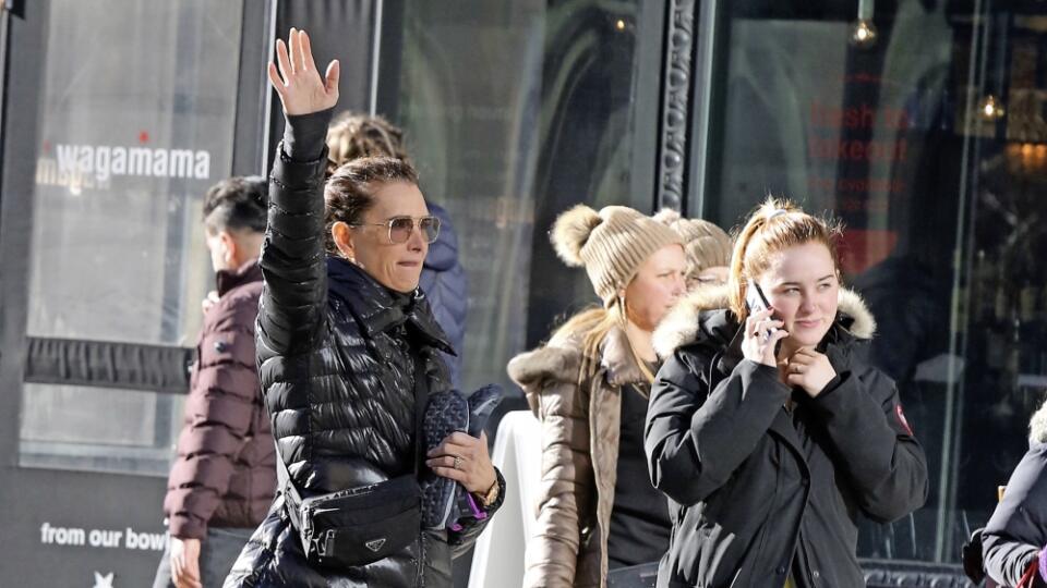 Brooke Shields máva na taxík so svojou dcérou.