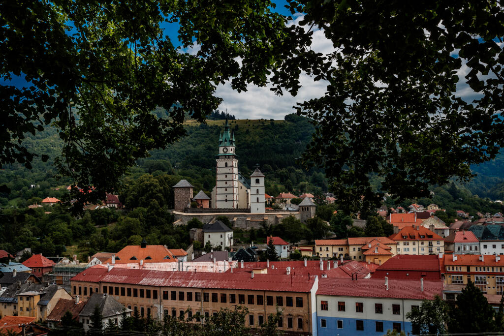 Na snímke historické centrum mesta Kremnica.