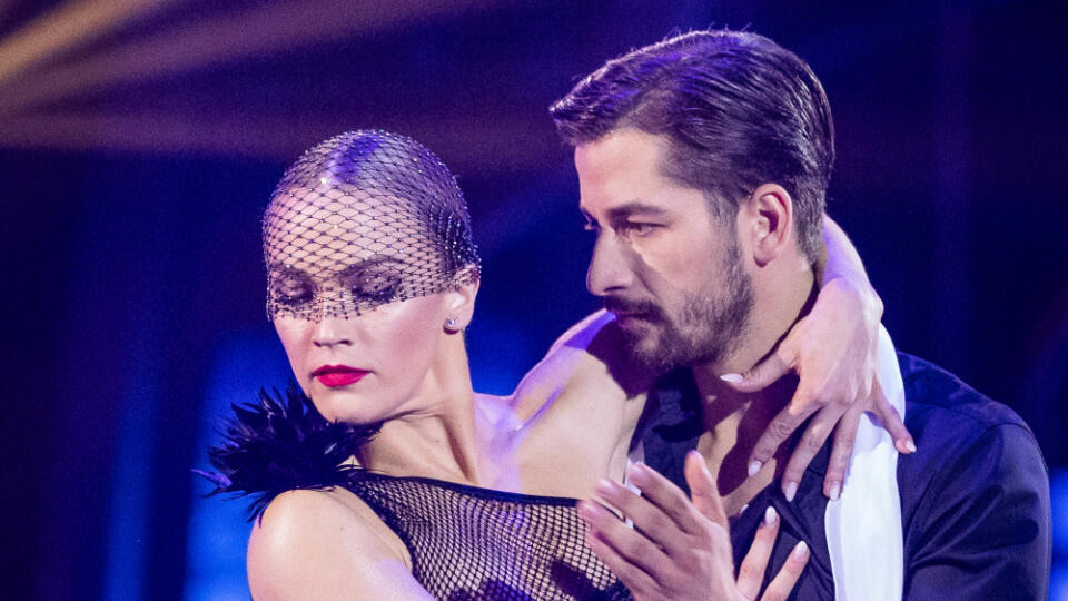 Finále tanečnej súťaže Lets Dance 2024. Na snímke  Jakub Jablonský a Eliška Lenčešová. 