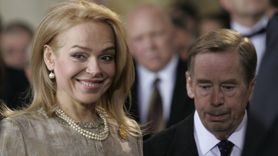 Václav Havel s manželkou Dagmar