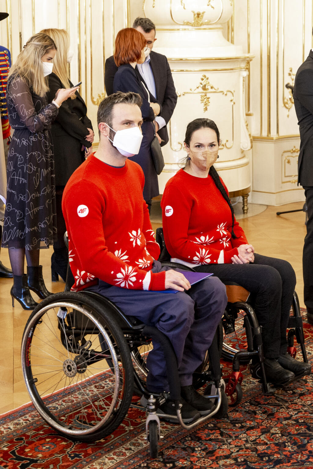 Paralympionici Monika Kunkelová a Marián Ligda.