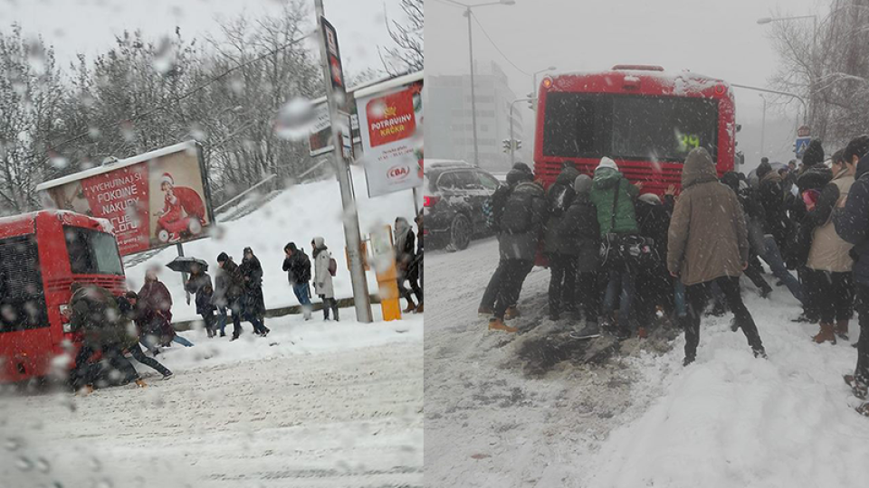 Vtipné obrázky o situácii v Bratislave.