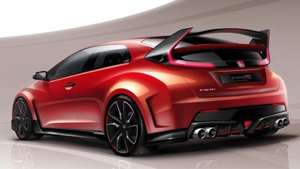 Prvá skica konceptu Honda Civic Type R