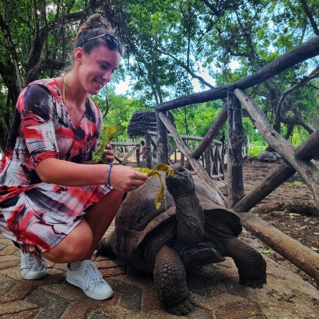 Viki Čerňanskej Zanzibar očividne učaroval, o čom svedčí aj táto snímka.
