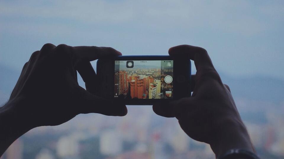 Smartphone camera ilustracna