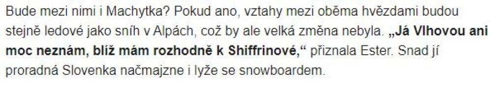 Česi si zgustli na Vlhovej kvôli servismanovi.
