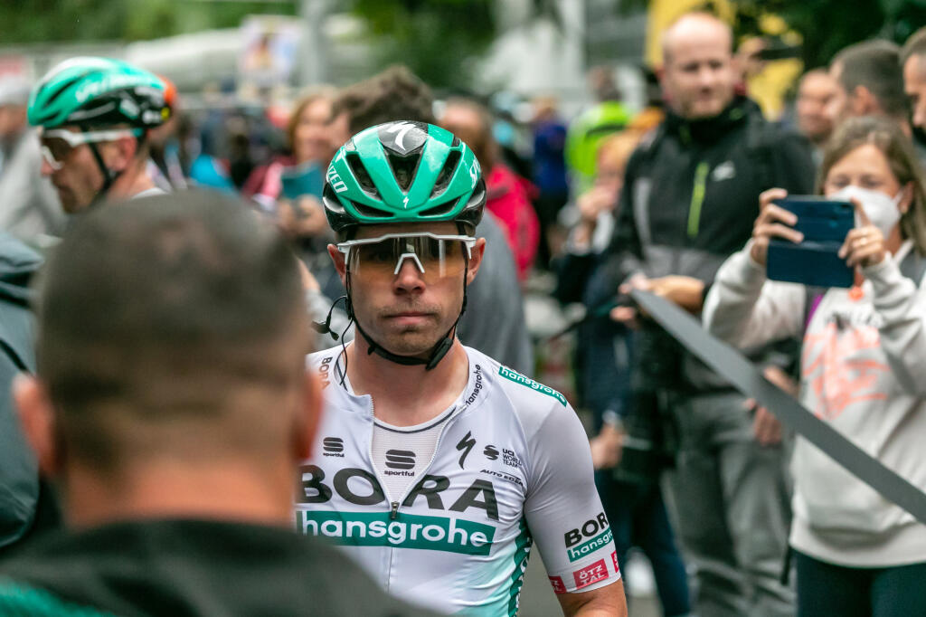 Na snímke je Juraj Sagan počas druhej etapy cyklistických pretekov Okolo Slovenska s cieľom v Dolnom Kubíne.