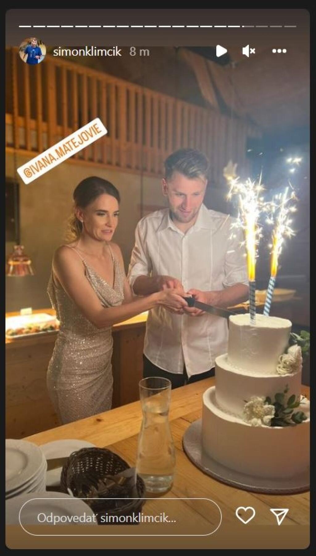 Šimon Klimčík zdieľal zábery zo svadby na svojom instagrame.
