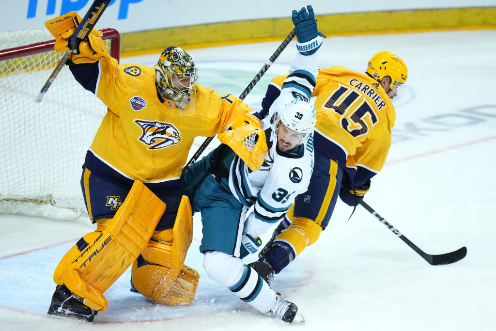 Nashville Predators - San Jose Sharks v Prahe.