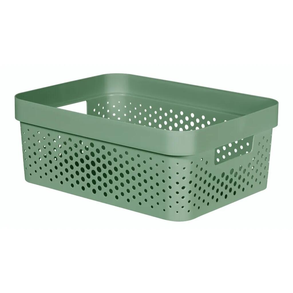 Zelený úložný košík Curver, www.bonami.sk, 6,90 €