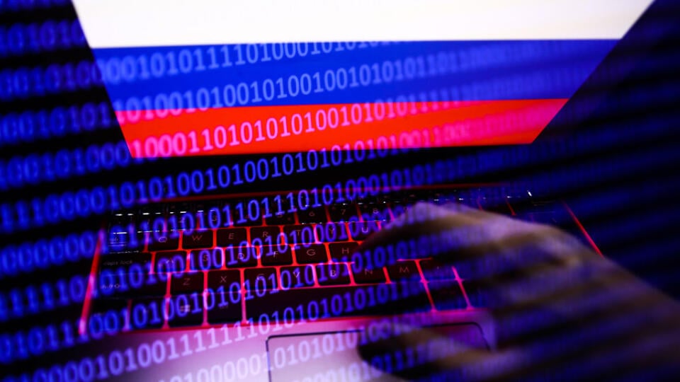 Russia, Ukraine And Internet Hacking Photo Illustrtions