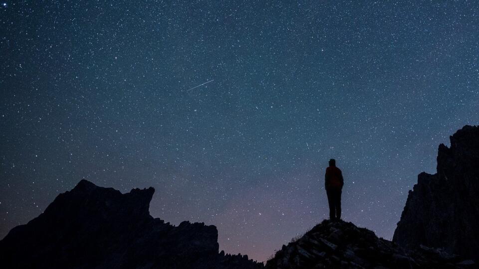 Meteorický roj Perzeidov, Švajčarsko, august 2015.