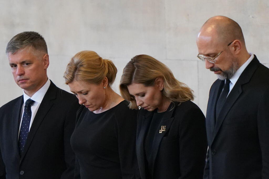 Na pohreb kráľovnej Alžbety II. v Londýne prišli politickí lídri, monarchovia aj zástupcovia diplomatických delegácií z celého sveta. Na fotke prvá dáma Ukrajiny Olena Zelenská.