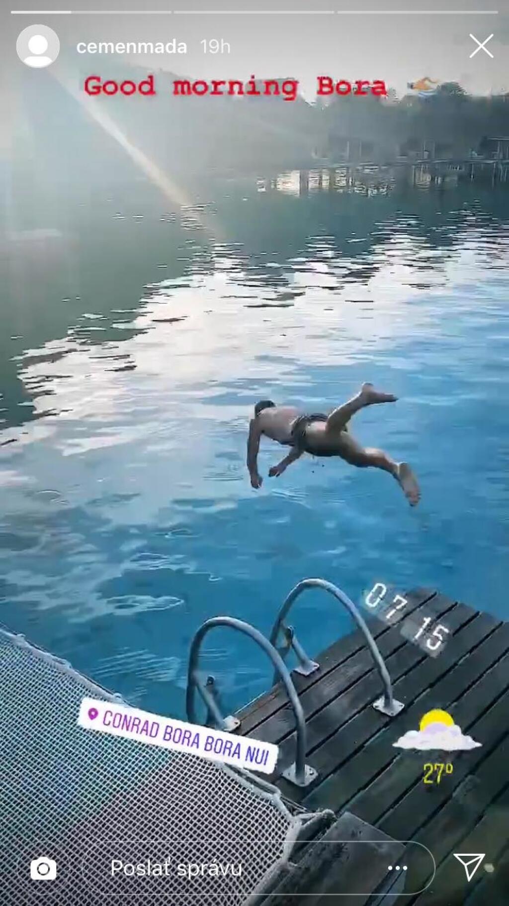 Adam Nemec si poriadne užíva medové týždne.