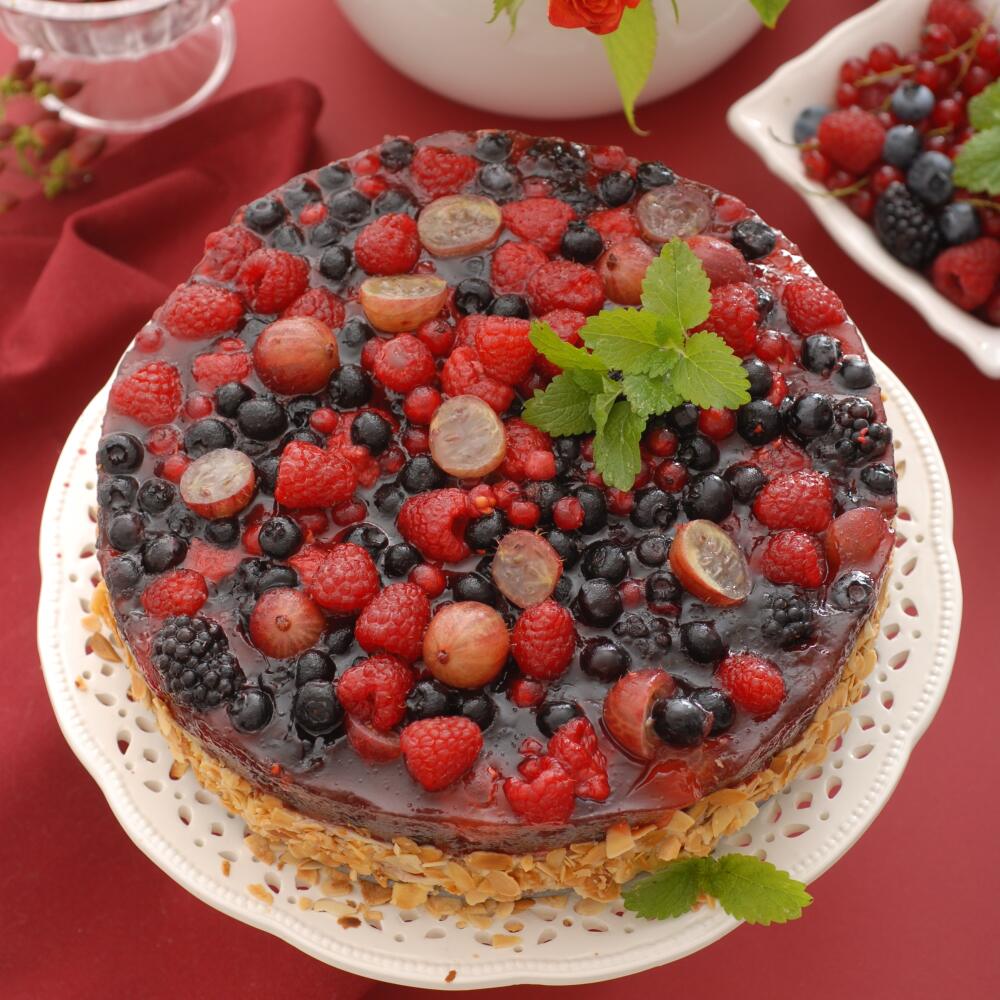 Torta s ovocnou želatínou