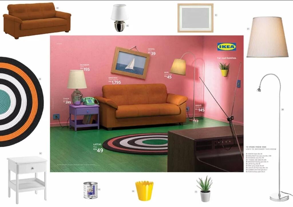 Ikea – ponuka seriálového nábytku v katalógu 