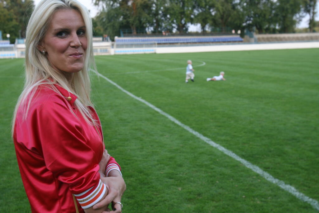 Andrea Lašáková v roku 2008 na exhibícii v Nitre.