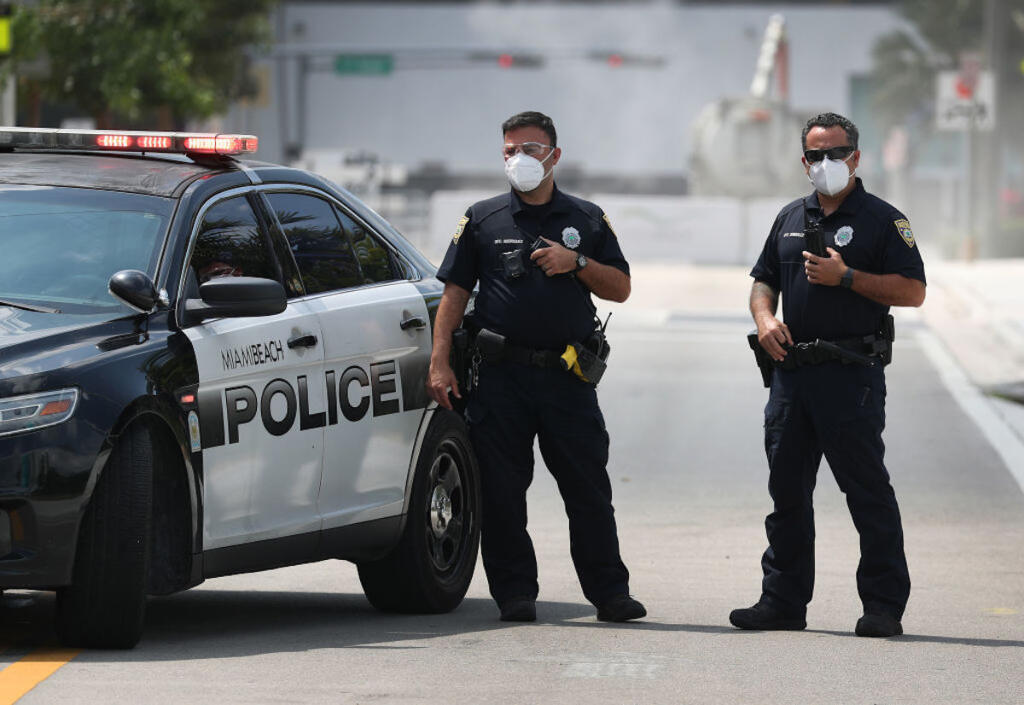Policajná hliadka v americkom meste Miami.