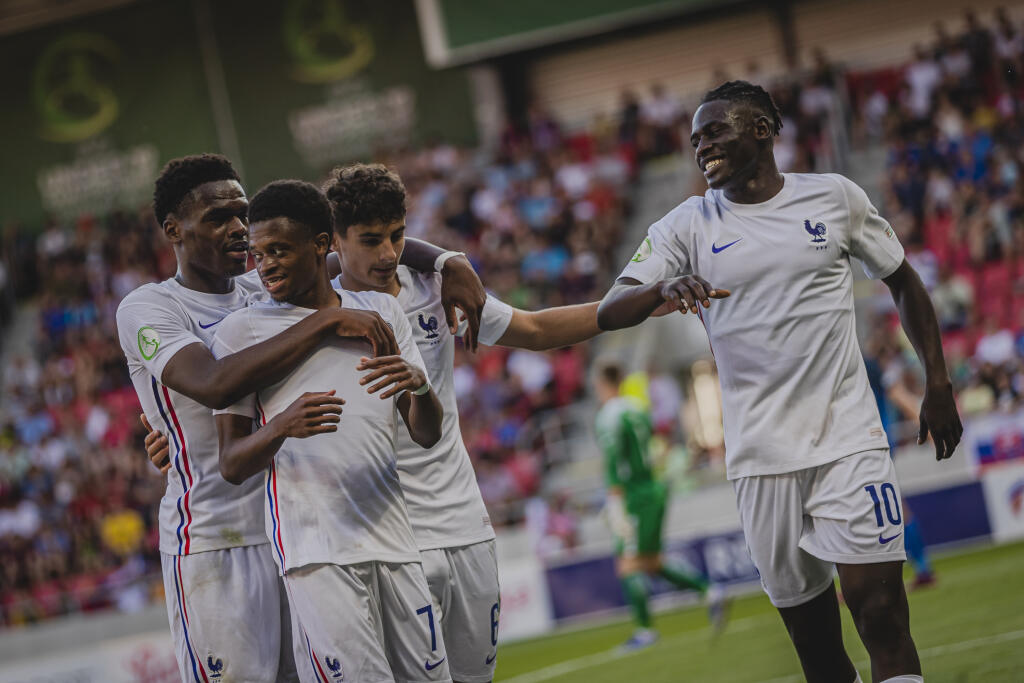 Na snímke Alan Virginius počas zápasu A-skupiny Majstrovstiev Európy vo futbale hráčov do 19 rokov medzi reprezenáciami Slovenska a Francúzska na Štadióne Antona Malatinského v Trnave.