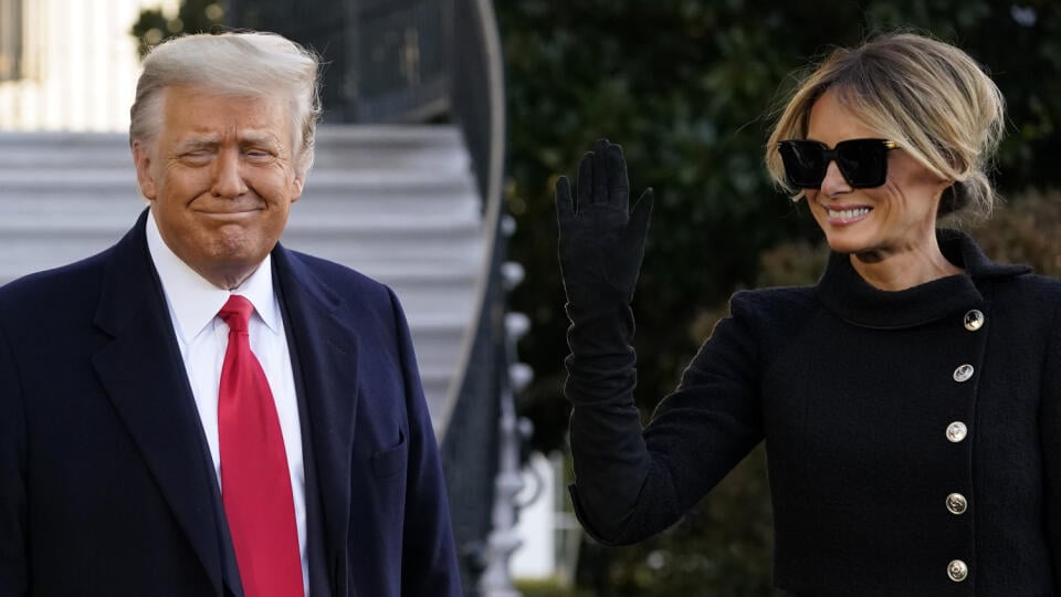 Bývalý merický prezident Donald Trump (74) a jeho manželka Melania Trump (50).
