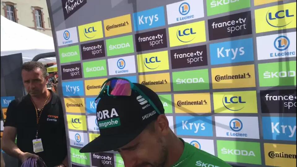 Peter Sagan bol po 12. etape Tour de France v dobre nálade
