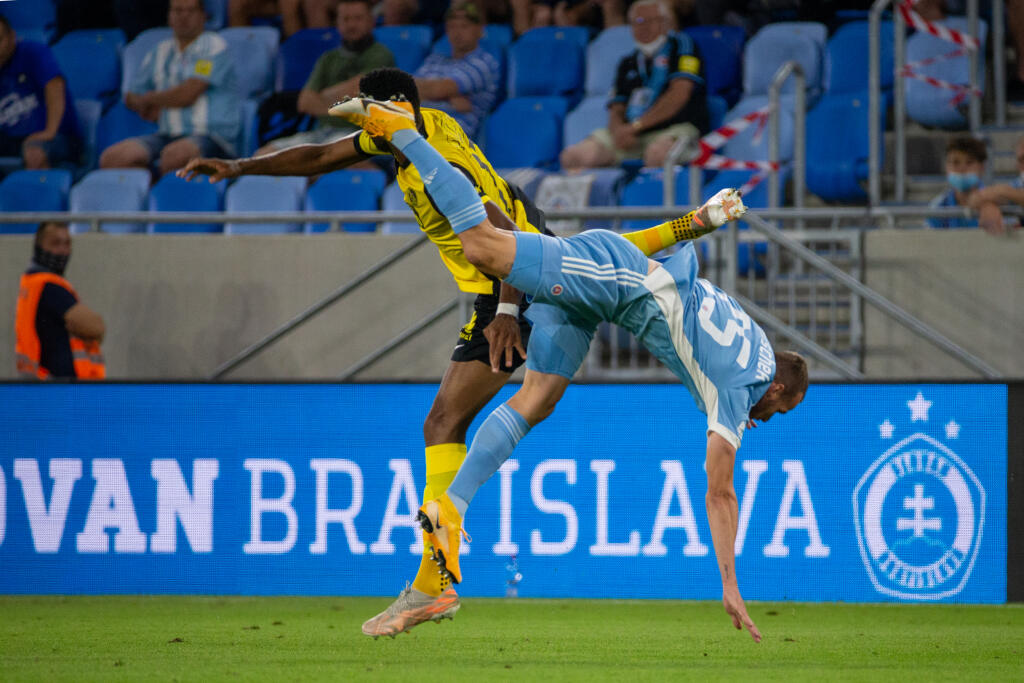 Druhé kolo Ligy majstrov 2021/2022 na Tehelnom poli kde sa stretli ŠK Slovan Bratislava a Young Boys Bern.