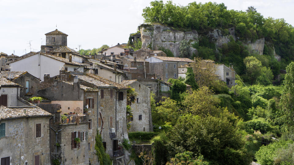 View of Bomarzo. Lazio. Italy. Europe