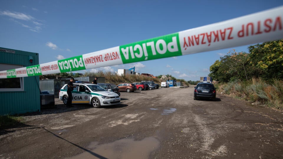 Policajní zásah na  ďalšom úseku stavby diaľnice D4R7 v Moste pri Bratislave