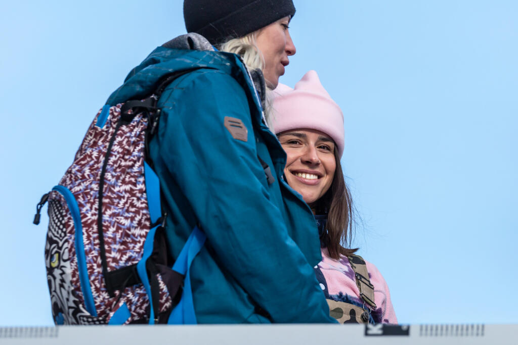 Na snímke je slovenská snowboardistka Klaudia Medlová počas otvorenia lyžiarskej sezóny v Jasnej.