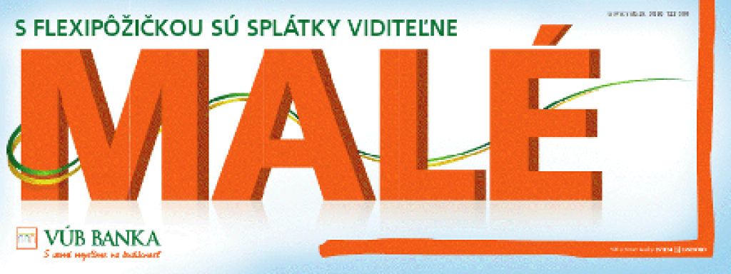 VÚB banka v novej kampani dokreslila, novinkou sú 