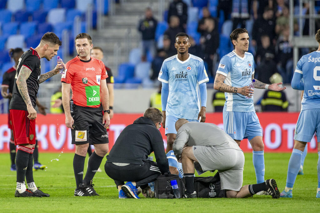 Na Tehelnom poli sa uskutočnil zápas 8. kola nadstavby Fortuna ligy o titul medzi ŠK Slovan Bratislava a FC Spartak Trnava. Na snímke je Martin Škrtel.