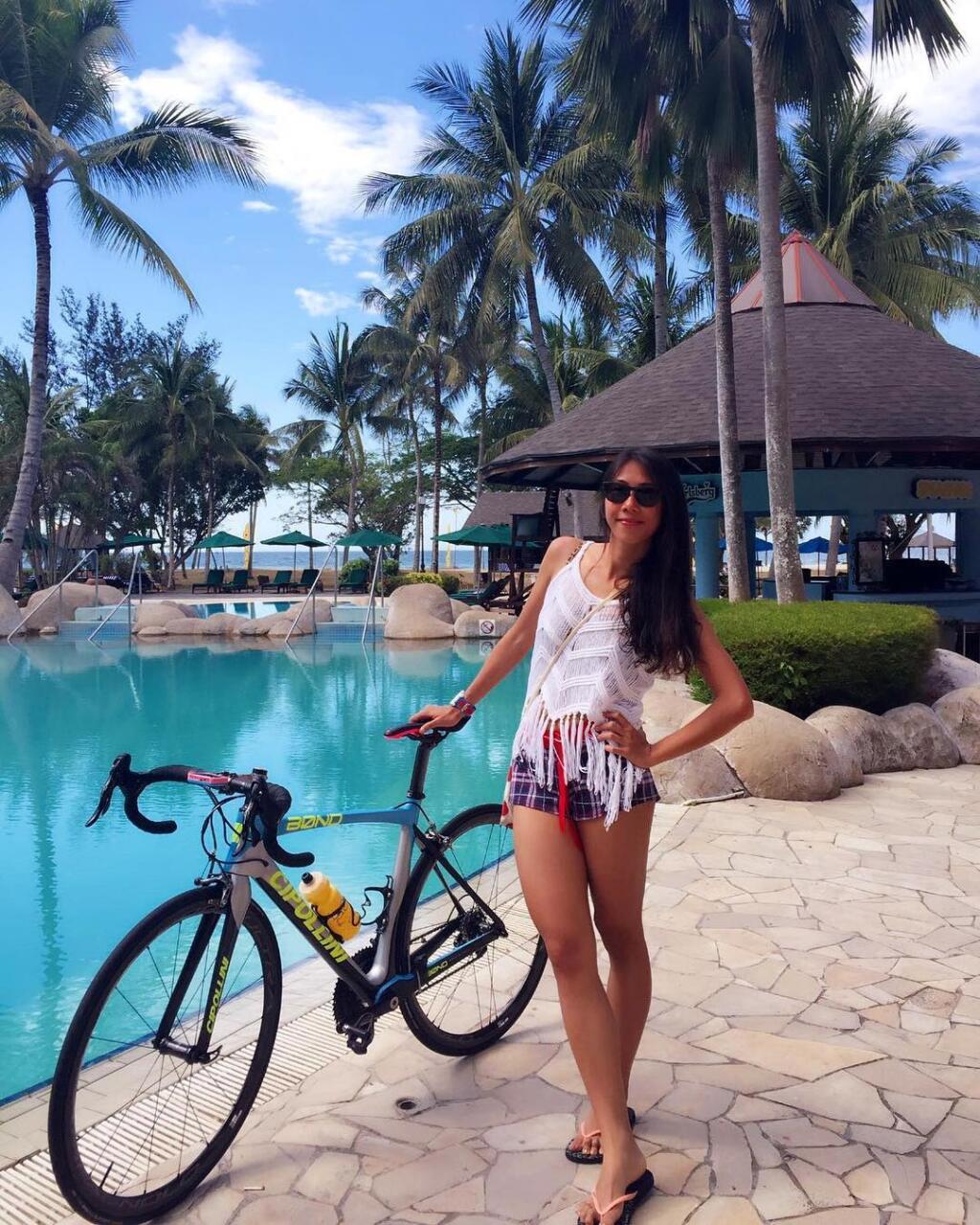 Sexi Michelle je triatlonistka a aktívne sa venuje aj bicyklovaniu.