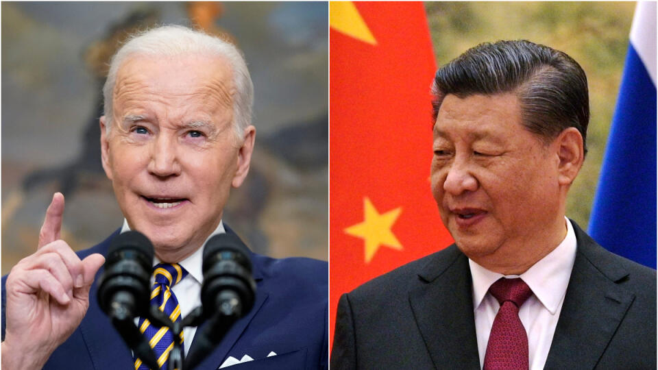 Americký prezident Joe Biden a čínsky prezident Si Ťin-pching.