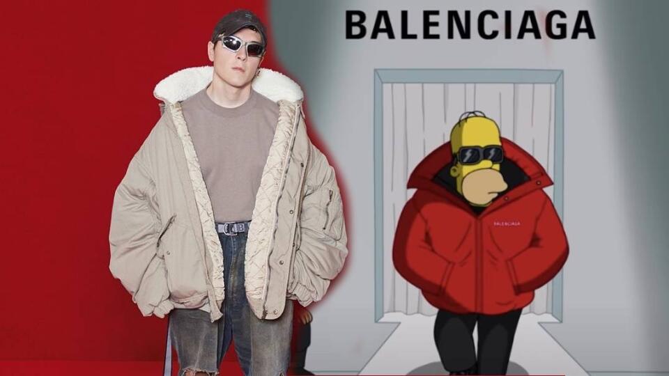 Simpsonovci v kúskoch značky Balenciaga