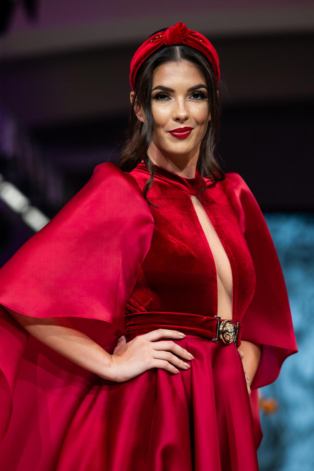 Druhý deň bratislavských módnych dní Jeseň 2019 v jednom z bratislavských hotelov. Na snímke Soňa Skoncová.
