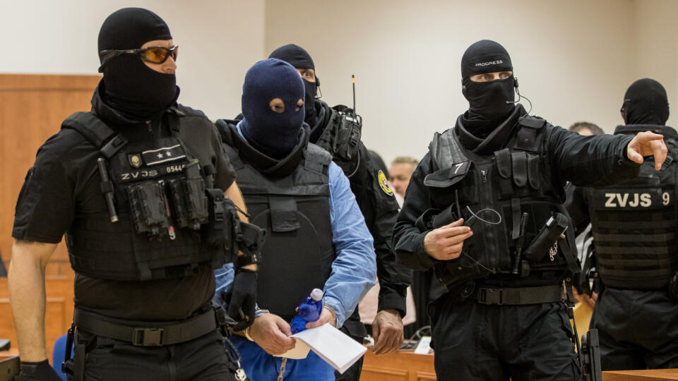 Druhé pojednávanie na Špecializovanom trestnom súde v Pezinku vo veci vraždy investigatívneho novinára Jána Kuciaka a jeho snúbenice Martiny Kušnírovej. Na snímke je Zoltán Andruskó