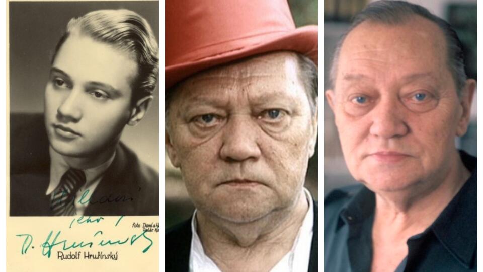 Rudolf Hrušínsky začal s herectvom veľmi mladý a vydržal pri ňom celý život.