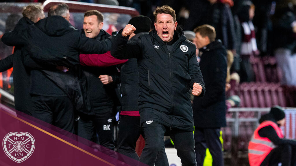 Na lavičke Hearts vypukol na konci zápasu ošial.