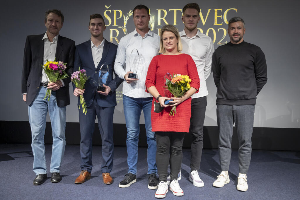 Ocenení športovci v ankete Športovec roka 2021.